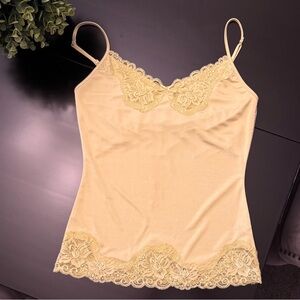 Lime Green Lace Trim Camisole